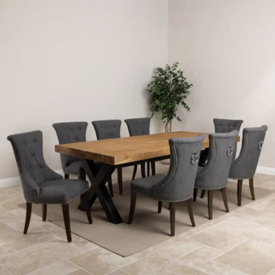Urban Fusion 6 or 8 Seater Dining Set with Windsor Chairs
