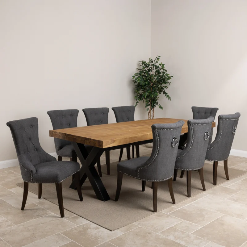 Urban Fusion 6 or 8 Seater Dining Set with Windsor Chairs