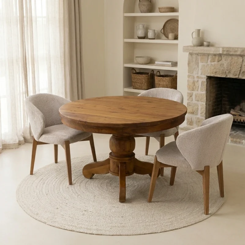 Country 4 Seater Dining Set with Cove Chairs