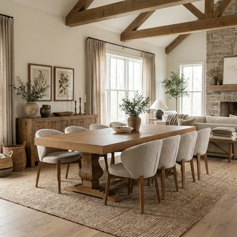 Emara 8 or 10 Seater Dining Set with Cove Chairs