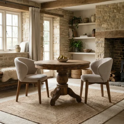 Country 2 Seater Dining Set with Cove Chairs