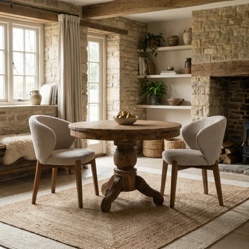 Country 2 Seater Dining Set with Cove Chairs