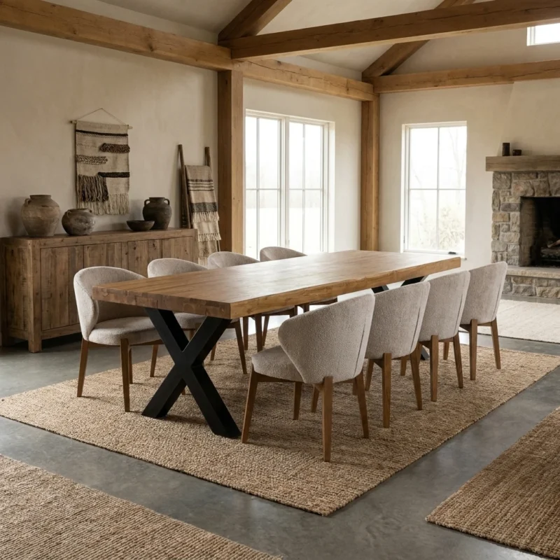 Urban Fusion 8 or 10 Seater Dining Set with Cove Chairs