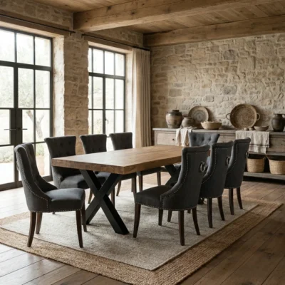 Urban Fusion 6 or 8 Seater Dining Set with Windsor Chairs