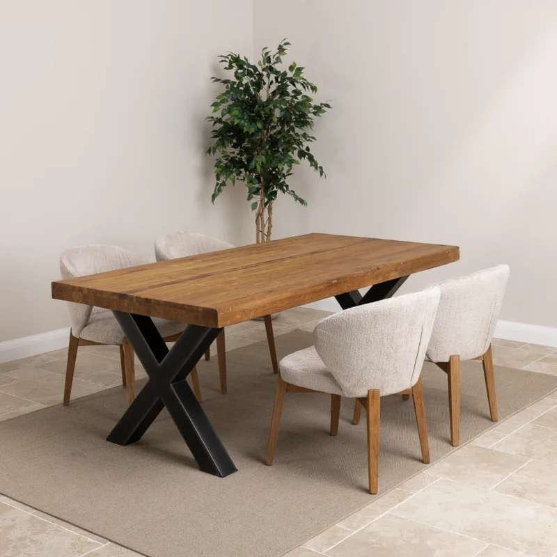 Urban Fusion 4 or 6 Seater Dining Set with Cove Chairs