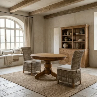 Cairn 2 Seater Dining Set with Natural Kubu Chairs
