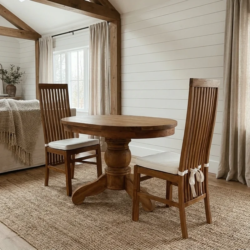 Cairn 2 Seater Dining Set with Reclaimed Teak Chairs