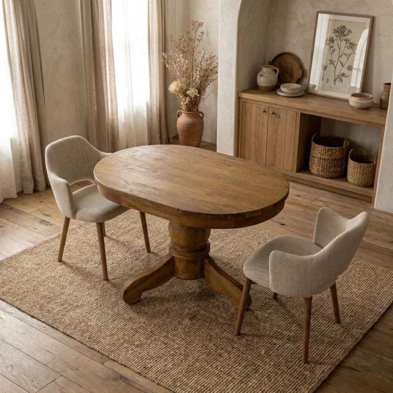 Cairn 2 Seater Dining Set with Wave Armchairs