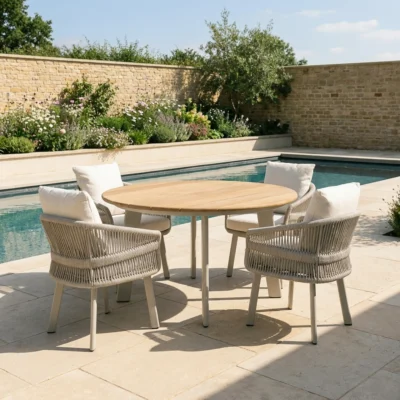 Dune 4 Seater Dining Set – Premium Soft Bouclé