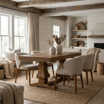 Emara Compact 4 or 6 Seater Dining Set with Cove Chairs
