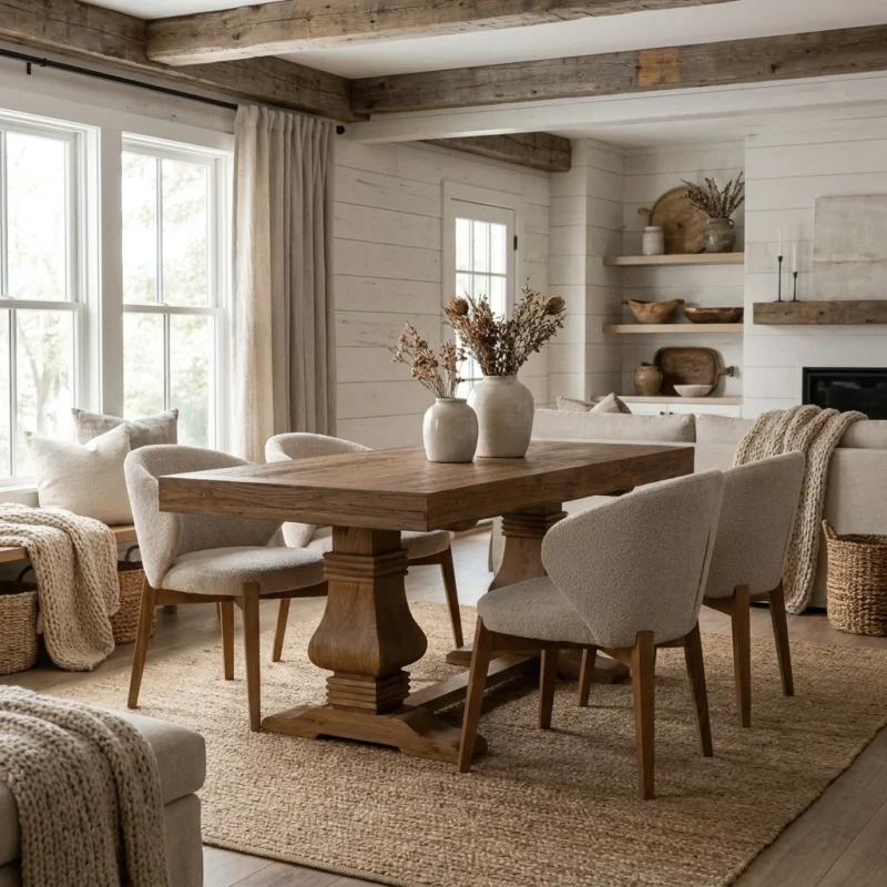 Emara Compact 4 or 6 Seater Dining Set with Cove Chairs