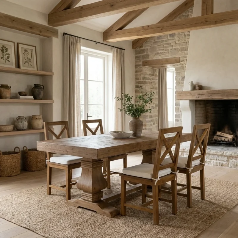 Emara Compact 4 or 6 Seater Dining Set with Etana Chairs