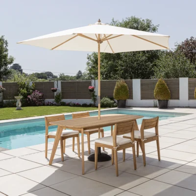 Arida 4 or 6 Seater Dining Set with Savannah Chairs