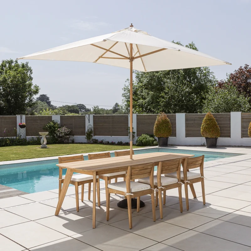 Arida 6 or 8 Seater Dining Set with Savannah Chairs